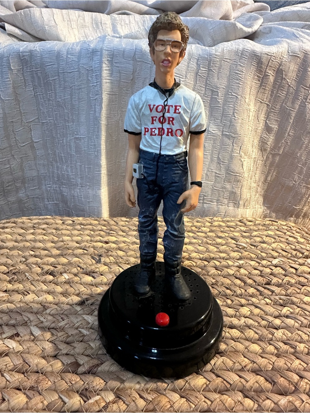 Napoleon Dynamite Talking Statue 8" Figure - Vote For Pedro